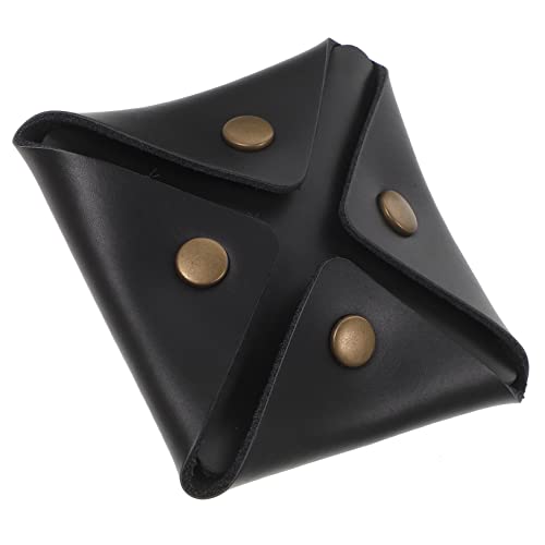 MAJORMENCH Kleine Ledermünzbörse Mini Coin Bag Kompakt Leicht für Kopfhörer Münzfach Geldbörse Klein Portabel Kratzfest Robust für Herren Damen von MAJORMENCH