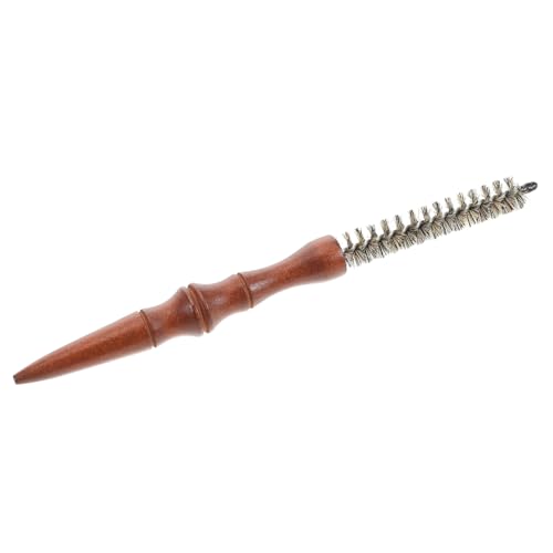 MAJORMENCH Kleine Runde Haarbürste Holzgriff Rundbürste Für Männer Und Frauen Tragbare Stylingbürste Für Dünnes Haar Langlebige Borsten Haarstyling Zubehör von MAJORMENCH