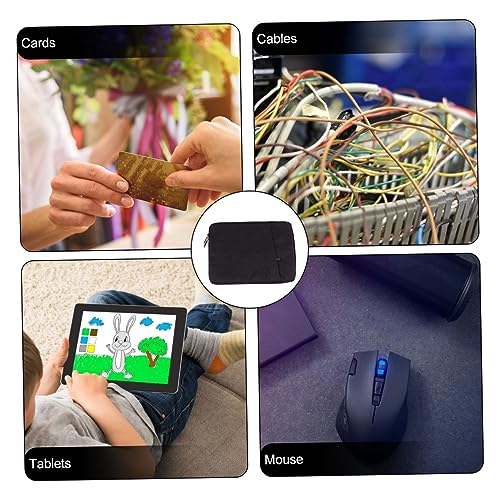 MAJORMENCH Laptop Tasche mit Plüschfutter und Stoßfestem Schutz Gepolsterte Laptophülle für Multifunktionale Handtasche mit Zubehörfach Tragbar für Damen und Herren von MAJORMENCH