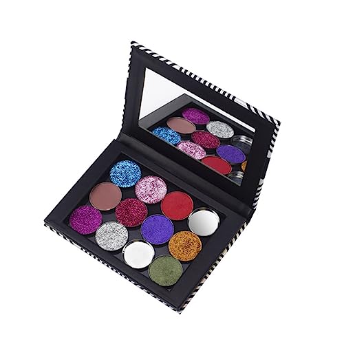 MAJORMENCH Leere Magnetische Make Up Palette mit Spiegel Wiederfüllbare Lidschatten Organizer Box für Einfaches Reisen und Tägliche Nutzung für Farbvergleich und Aufbewahrung von MAJORMENCH