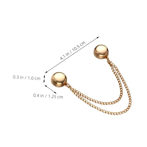 MAJORMENCH Magnetische Brosche Anstecknadel Vintage Stil Magnetverschluss für Kleidung Schal und Pullover Eleganter Hijab Clip Praktischer Schmuck für Damen Goldfarben von MAJORMENCH