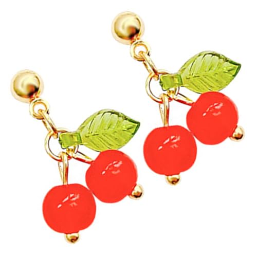 MAJORMENCH Modische Kirschohrringe Damen Ohrhänger Leicht Hautfreundlich Stilvolle Tropfenohrringe Für Party Reise Alltag Schmuck MAJORMENCH Modische Kirschohrringe Damen Ohrhänger Leicht Hautfreundlich Stilvolle Tropfenohrringe Für Party Reise Alltag Schmuck von MAJORMENCH