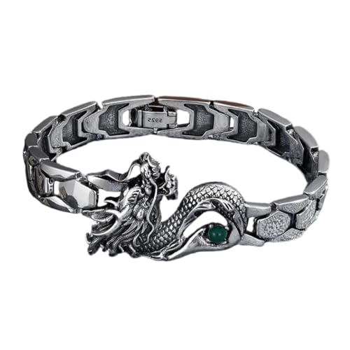 MAJORMENCH Modisches Dragon Armreif Herren Armband mit Einzigartigem Drachenmuster Verstellbar Langlebig und Farbbeständig Stylische Neujahrsdekoration für Damen und Herren von MAJORMENCH