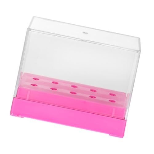 MAJORMENCH Nail Drill Bits Aufbewahrungsbox Aus Robustem Kunststoff Transparente Maniküre Display-box Für Schleifköpfe Praktischer Organizer Für Nagelbohrer Und Zubehör Für Nagelstudios von MAJORMENCH