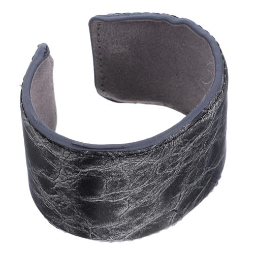 MAJORMENCH PU Leder Armband Damen Retro Offene Weite Manschette Verstellbar Breiter Halbbügel Schmuck Komfortables Statement Accessoire Für Alltag Büro Party von MAJORMENCH