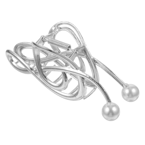 MAJORMENCH Perlen Haarklammer Musiknote Metall Haarspange für Dickes Langes Haar Rutschfeste Große Haarkralle Damen Haarschmuck Eleganter Stabiler Haarklammergriff für Besondere Anlässe von MAJORMENCH
