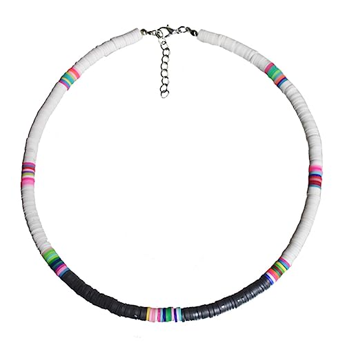MAJORMENCH Halskette Strand Personalisierbar Weiß Und Schwarz Für Damen Langlebig Und Leicht Für Freizeit Und Reisen von MAJORMENCH