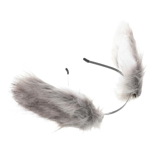 MAJORMENCH Plüsch Hundeohren Haarreif Für Erwachsene Weiches Tier Ohr Kostümzubehör Für Halloween Cosplay Und Partys Bequeme Und Auffällige Kopfbedeckung von MAJORMENCH