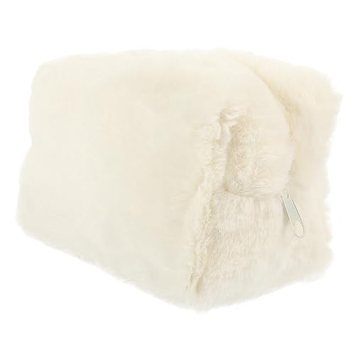 MAJORMENCH Plüsch Kosmetikbeutel für Damen Multifunktionale Reisetasche mit Praktischem Zipper zur Aufbewahrung von Kosmetik Toilettenartikeln und Persönlichen Gegenständen von MAJORMENCH