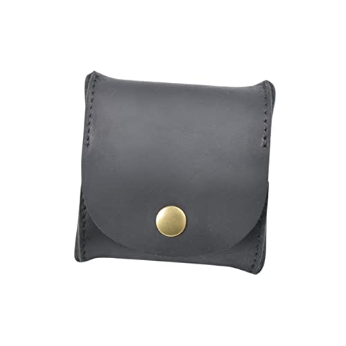 MAJORMENCH Retro Stil Schlüsselmäppchen Münzbörse Mini Geldbeutel Organizer Reiseetui für Münzen Karten Schlüssel Schwarz von MAJORMENCH