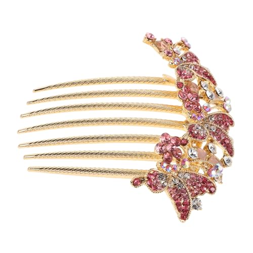 MAJORMENCH Strass-haarkamm Für Braut Seitlicher Kamm Mit Strasssteinen Französisches Design Haarschmuck Für Hochzeit Styling-tool Für Frauen Und Mädchen von MAJORMENCH