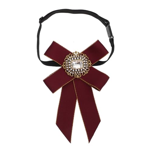 MAJORMENCH Rhinestone Strass Schleifenbrosche Fliege Vorgebunden Bow Tie Schmuck für Damen und Herren Krawattenbrosche für Anzug Hemd Festliche Anlässe Hochzeit Party von MAJORMENCH