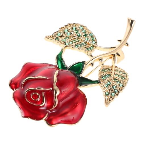 MAJORMENCH Rosenbrosche mit Funkelnden Strasssteinen Design Hautfreundliches Kupfer Vielseitige Anstecknadel für Damen Passend zu Hochzeiten Partys Kleidern und Mänteln MAJORMENCH Rosenbrosche mit Funkelnden Strasssteinen Design Hautfreundliches Kupfer Vielseitige Anstecknadel für Damen Passend zu Hochzeiten Partys Kleidern und Mänteln von MAJORMENCH