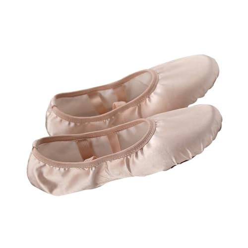 MAJORMENCH Satin Ballettschuhe für Damen Elastische und Yogaschuhe mit Geteilter Ledersohle Leichte Atmungsaktive Ballettschläppchen für Anfänger und Profis und Dehnbar MAJORMENCH Satin Ballettschuhe für Damen Elastische und Yogaschuhe mit Geteilter Ledersohle Leichte Atmungsaktive Ballettschläppchen für Anfänger und Profis und Dehnbar von MAJORMENCH