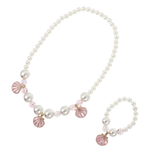 MAJORMENCH Perlenarmband Für Mädchen Armbänder-set Mit Perlen Mädchenschmuck Kinderschmuck Halskette Und Armband-set Schmuckzubehör Für Kleinkinder von MAJORMENCH