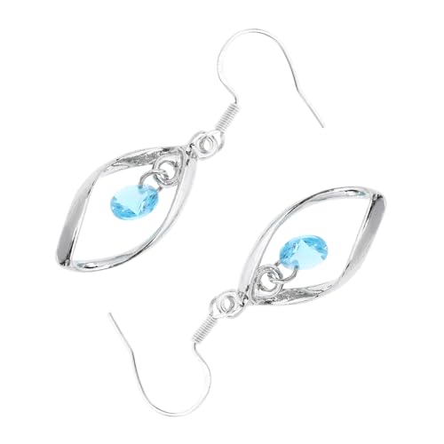 MAJORMENCH Silber Ohrhänger mit Funkelndem Strass Anhänger Lange Dangler Ohrstecker für Damen Eleganter Glitzer Schmuck Leichte und Langlebige Ohrpendants Modisches Accessoire für Alltag und von MAJORMENCH