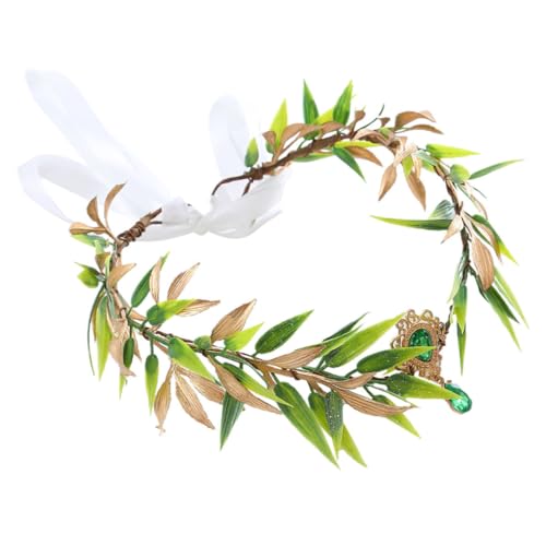MAJORMENCH Stirnband Simulationsblattkrone Cosplay Blattkrone Stirnband Für Hochzeit Brautpartys Damen von MAJORMENCH