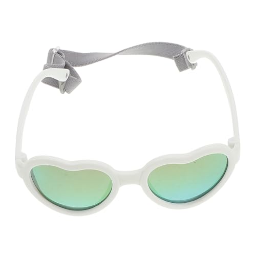MAJORMENCH Sonnenbrille Herzform mit UV Schutz und Polarisierung Leichte Sonnenbrille für Neugeborene Mädchen Inklusive Verstellbarem Band Sicher und Komfortabel für Junge Mädchen Monate von MAJORMENCH