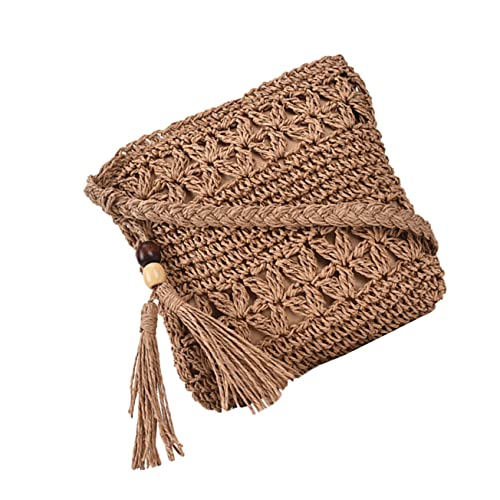 MAJORMENCH Stilvolle Geflochtene Umhängetasche für Damen Handgefertigte Strandtasche Stroh mit Quasten Leicht Tragbar für Täglichen Gebrauch oder Besondere Anlässe MAJORMENCH Stilvolle Geflochtene Umhängetasche für Damen Handgefertigte Strandtasche Stroh mit Quasten Leicht Tragbar für Täglichen Gebrauch oder Besondere Anlässe von MAJORMENCH