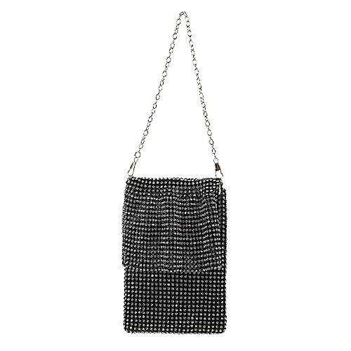 MAJORMENCH Strass Clutch Tasche Damen Abendtasche Handytasche Klein Leicht Tragbar Kosmetik Organizer für Hochzeit Party Bankett Alltag von MAJORMENCH