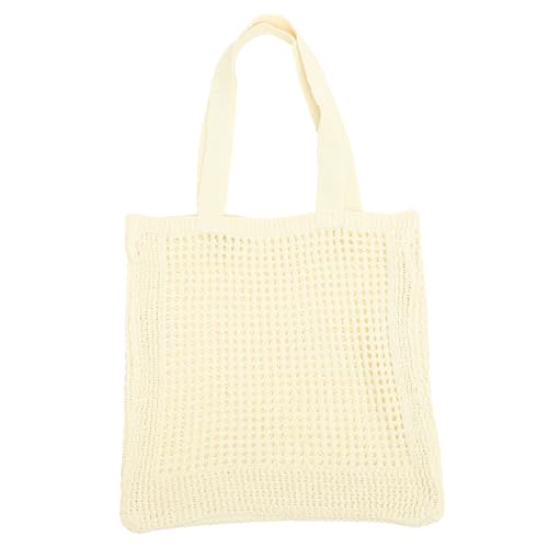 MAJORMENCH Stricktasche Damen Vielseitige Leichte Handgefertigte Tragetasche Sommer Shopper für Alltag Urlaub Freizeit Geeignet von MAJORMENCH