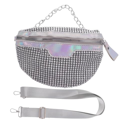 MAJORMENCH Stylische Glänzende Bauchtasche Damen mit Modischem Glitzereffekt Vielseitige Hüfttasche für Mädchen Praktische Crossbody Tasche für Shopping Reisen und Alltag Langlebiges von MAJORMENCH