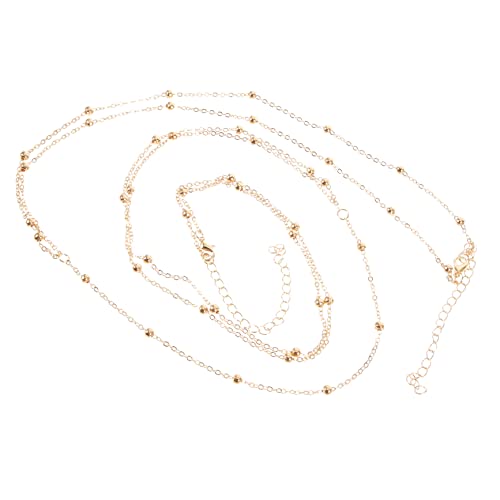 MAJORMENCH Taillenkettenschmuck Für Frauen Einfache Körperkette Aus Legierung Verstellbarer Gürtel Für Kleider Strand Und Party-accessoire Bauch-kette Für Cosplay Und Bühnenshows von MAJORMENCH