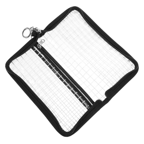 MAJORMENCH Transparente PVC Geldbörse mit Karomuster Langlebige Handy und Münztasche Multifunktional für Smartphone Karten Schlüssel für Damen Reise Shopping und Alltag Zufällige Farbe von MAJORMENCH