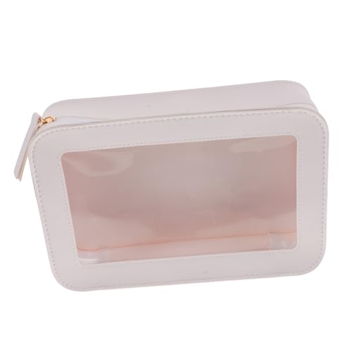MAJORMENCH Transparenter Reise kulturbeutel PVC Waschbeutel mit Reißverschluss Leicht Tragbar Flugzeug Reise Essentials Toilettenartikel Organizer für Damen und Herren von MAJORMENCH
