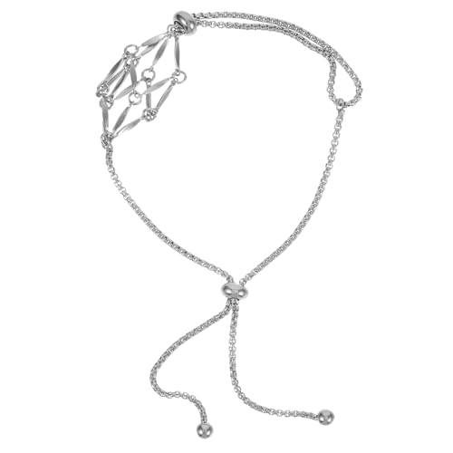 MAJORMENCH Verstellbares Armband Damen Kristallhalter Handgefertigt Geflochten Schmuck Elegant Alltag Party von MAJORMENCH