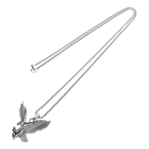 MAJORMENCH Vintage Anhänger Halskette für Herren Damen Langer Eagle Pendant Sweater Chain Modischer Stil für Casual und Formelle Outfits von MAJORMENCH