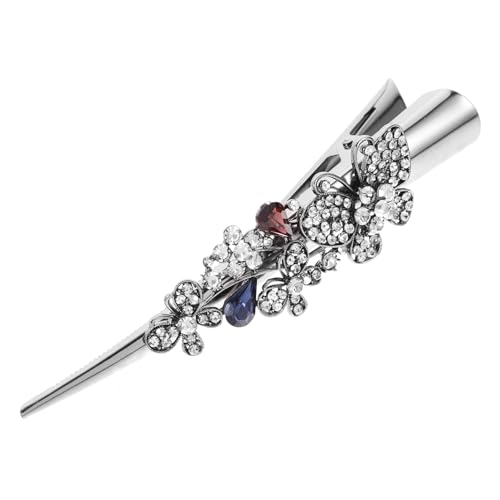 MAJORMENCH Vintage Große Haarklammer Damen Eleganter Haarschmuck mit Strass Verziert Spitzenclip für Hochsteck und Flechtfrisuren Party Geschenkidee von MAJORMENCH