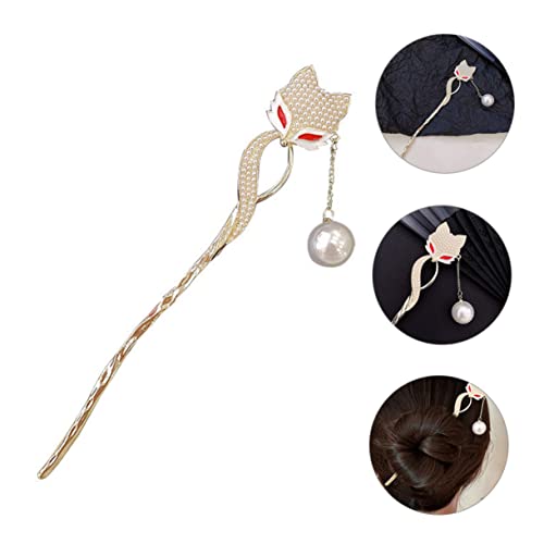 MAJORMENCH Vintage Haarschmuck Fox Hairpin aus Sicherer Legierung Stabile Haarnadel für Damen Leichter Haarkamm für Zöpfe und Dutt Modernes Stylingzubehör Einfach zu Tragen und Vielseitig von MAJORMENCH