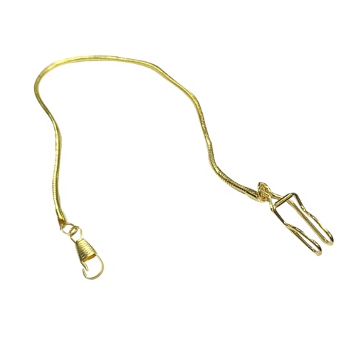MAJORMENCH Vintage Taschenuhrkette Metallkette mit Schnappverschluss Retro Uhrenkette für Damen Herren als Stilvolles Accessoire und von MAJORMENCH