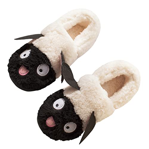 MAJORMENCH Warme Hausschuhe Damen Winter Rutschfeste Gummisohle Gefüttert und Überzogener Fersenschutz Gemütlich und Leicht für Kalte Tage Zuhause von MAJORMENCH
