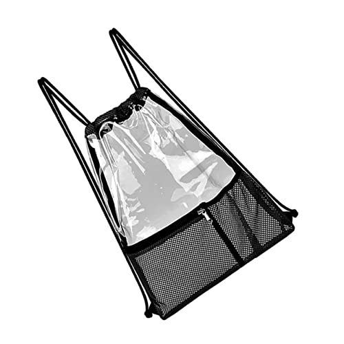 MAJORMENCH Wasserdichter Rucksack Mit Kordelzug Durchsichtige Sporttasche Tragbarer Reisebeutel Praktische Organisation Für Kosmetika Und Reinigungsmittel von MAJORMENCH