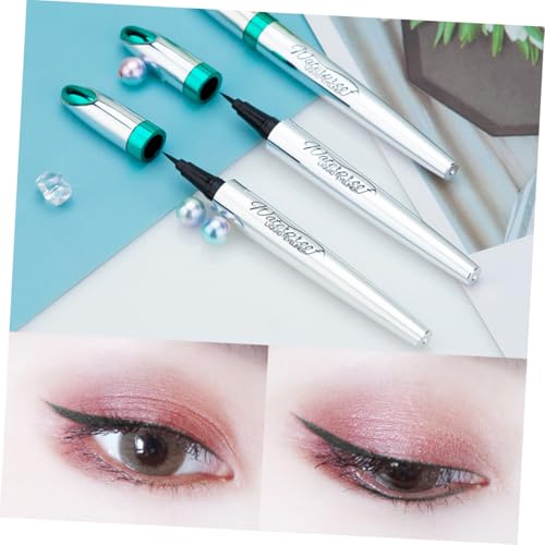 MAJORMENCH Wasserfester Eyeliner Stift Flüssiger Eyeliner Pencil mit Ultra Feiner Spitze Schnell Trocknend Smudge für Ober und Unterlid Make Up für Frauen und Mädchen von MAJORMENCH