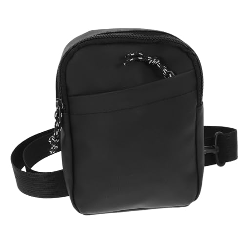 MAJORMENCH wasserdichte Sling Bag für Herren Verstellbarer Gurt Multipurpose Brustbeutel Leichte Umhängetasche für Alltag Reise Sport Schwarz von MAJORMENCH
