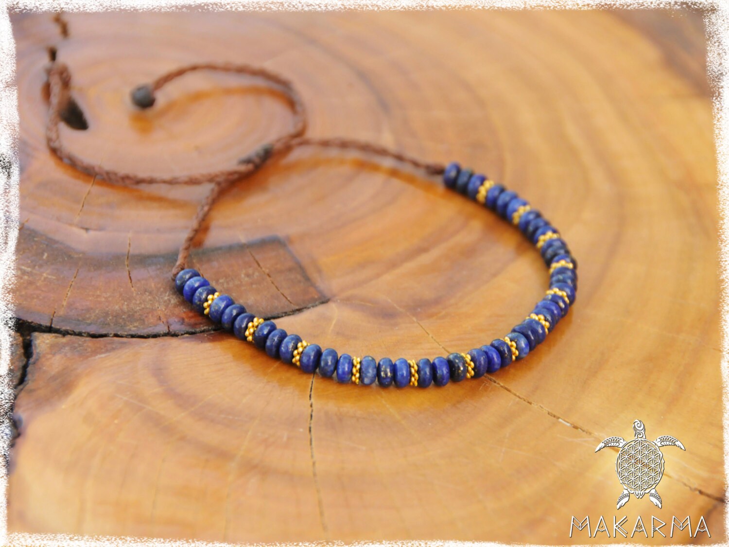 Perlenarmband Damen Armband Royal Makramee Schmuck Königlicher Deva von MAKARMAjewelry