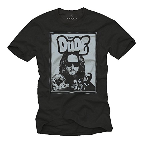 Big Lebowski T-Shirt für Herren The Dude schwarz L von MAKAYA