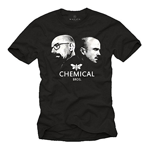 Breaking Bad T-Shirt für Herren Chemical BROS. Schwarz Größe M von MAKAYA