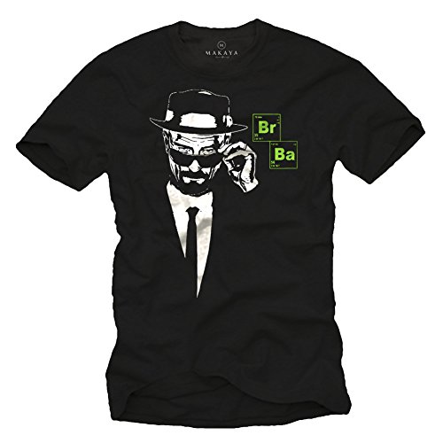 Cooles Heisenberg T-Shirt für Herren BR-BA Größe XXXL von MAKAYA