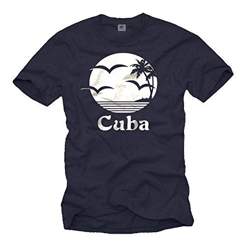 Cuba T-Shirt für Herren schwarz Größe XXXL von MAKAYA