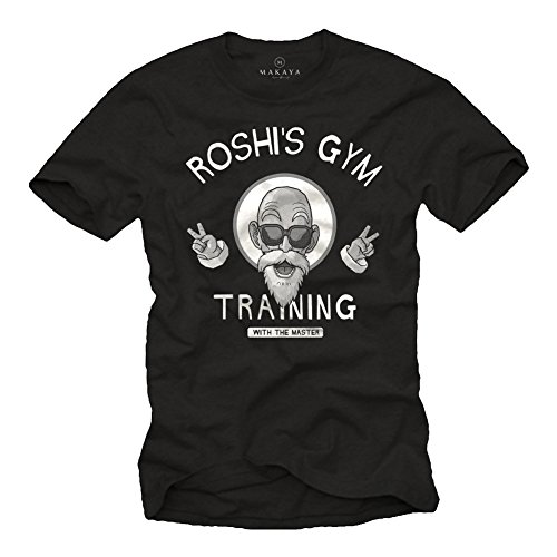 Dragon Roshi´s Gym T-Shirt Training WIHT The Master schwarz XXXXL von MAKAYA