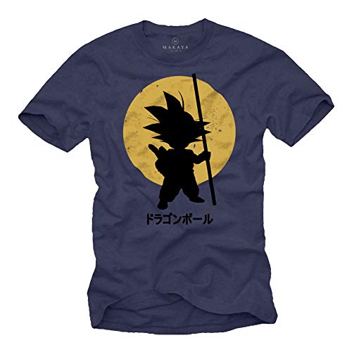 Dragon T-Shirt Son Goku Blau Größe XXL von MAKAYA