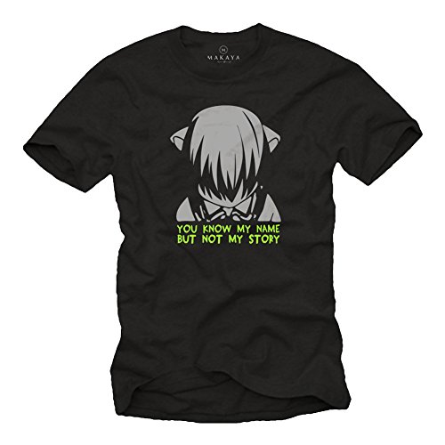 Elfen Lied Manga T-Shirt - Lucy - Geschenke für Nerds Comic Anime Mangafans schwarz L von MAKAYA