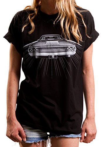 Lässiges Damen Top mit Aufdruck - Challanger R/T - Rockabilly Oberteil T-Shirt schwarz Größe XXL von MAKAYA