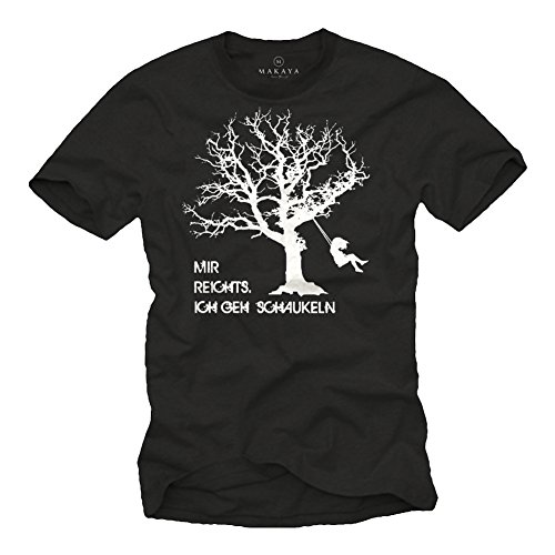 Lustiges Fun T-Shirt mit Spruch Mir REICHTS ICH GEH SCHAUKELN schwarz Herren Größe L Lustiges Fun T-Shirt mit Spruch Mir REICHTS ICH GEH SCHAUKELN schwarz Herren Größe L von MAKAYA