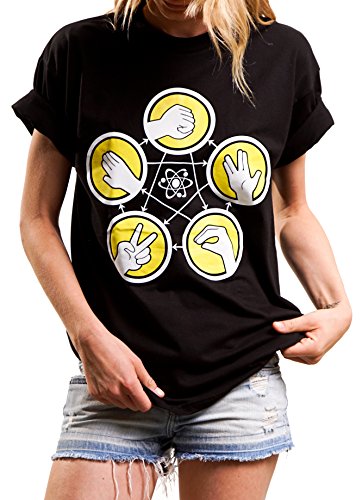 MAKAYA Big Gamer Shirt Schwarz Sommer Sheldon Top Nerd Geschenk Frauen Theory M von MAKAYA