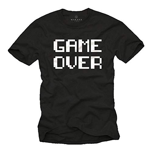 MAKAYA Gamer T-Shirt Herren - Game Over - Schwarz Nerd Geschenke für Computerfreaks Kinder/Jugendliche/Männer Größen XXL MAKAYA Gamer T-Shirt Herren - Game Over - Schwarz Nerd Geschenke für Computerfreaks Kinder/Jugendliche/Männer Größen XXL von MAKAYA